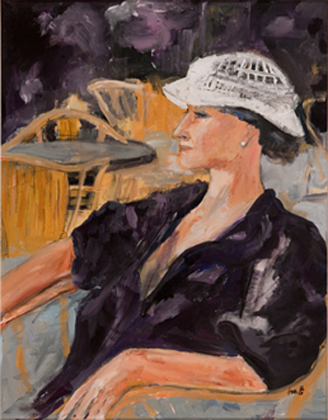 Malerei Ursula Joas 2001 - Bildtitel : Augenblick