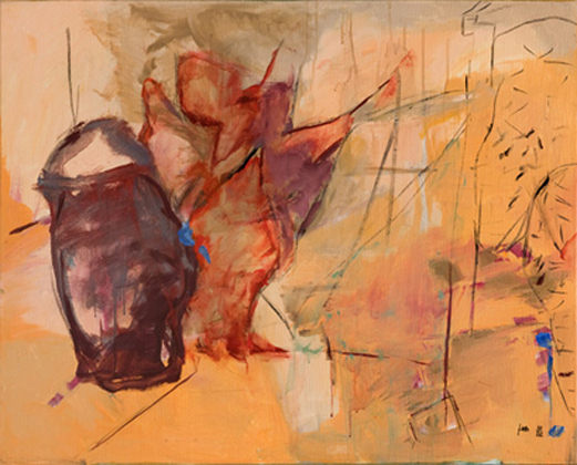 Malerei Ursula Joas 2002 - Bildtitel : Gefäße