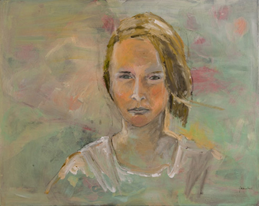 Malerei Ursula Joas 2006 - Bildtitel : Mädchen auf Sylt