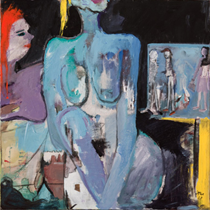 Malerei Ursula Joas 2012 - Bildtitel : Die Rote