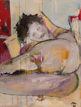 Malerei Ursula Joas 2008 - Bildtitel : Schlaf