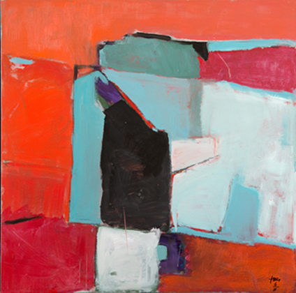 Malerei Ursula Joas 2011 - Bildtitel : Stele