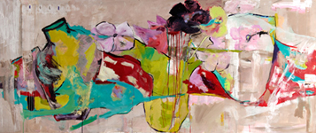 Stilleben mit Schwarzer Blume